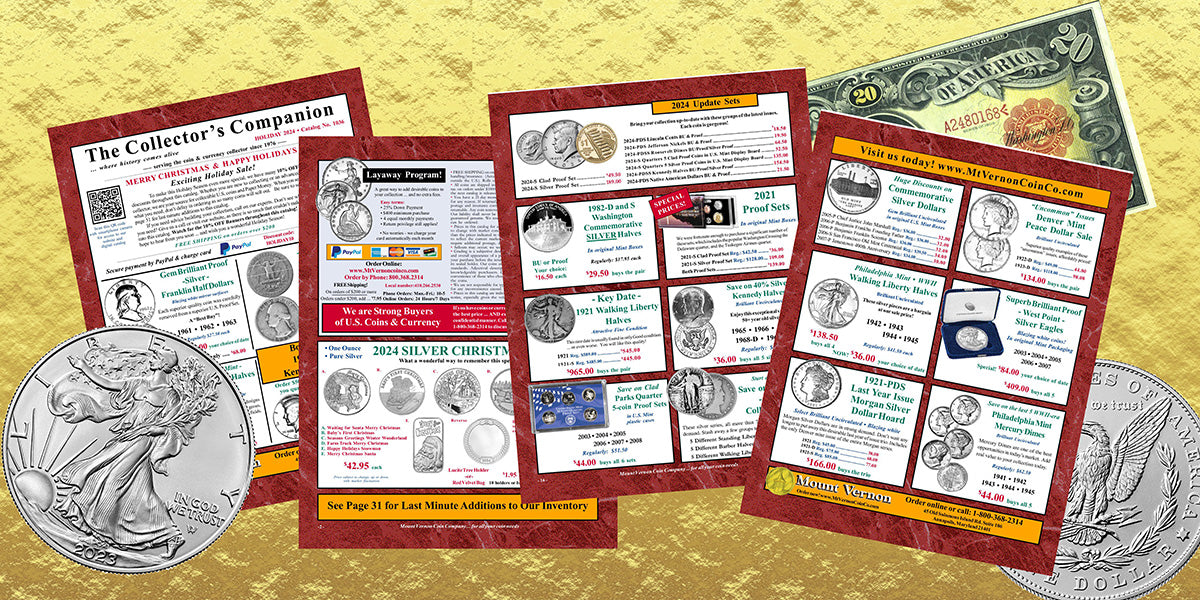 Gold, Silver, Collectible Coins, and Currency at Mount Vernon Coin Co