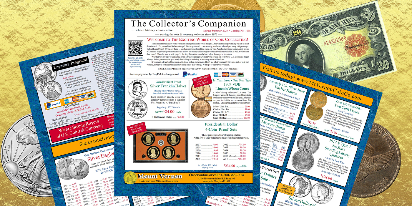 Gold, Silver, Collectible Coins, and Currency at Mount Vernon Coin Co