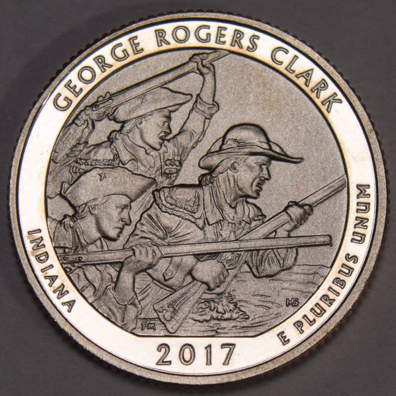 2017-S George Rogers Clark Quarter . . . . Enhanced BU