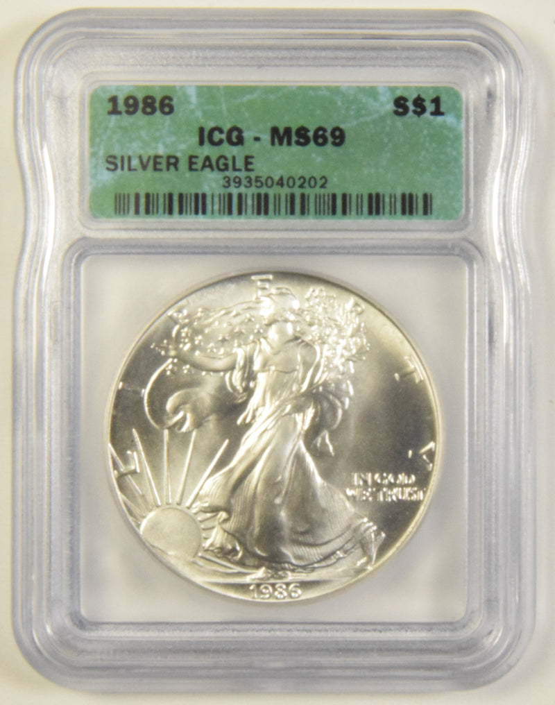 1986 Silver Eagle ICG MS-69