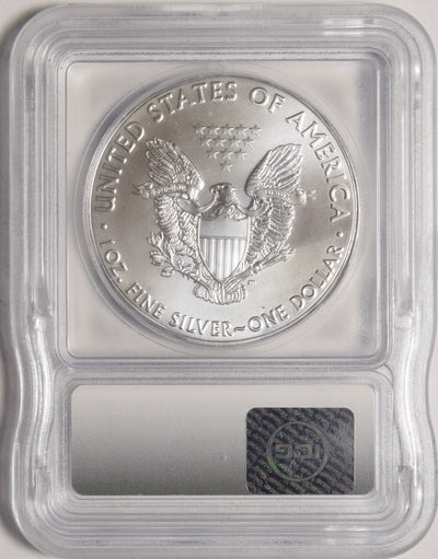 2018 Silver Eagle . . . . ICG MS-70 First Day of Issue