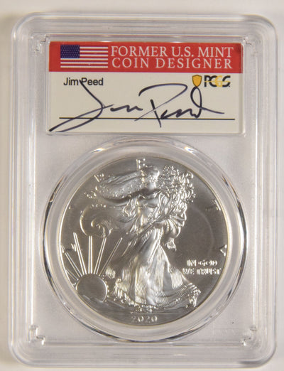 2020 Silver Eagle PCGS MS-70 First Strike Jim Peed Autograph