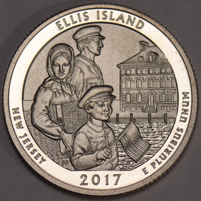 2017-S Ellis Island Quarter . . . . Enhanced BU
