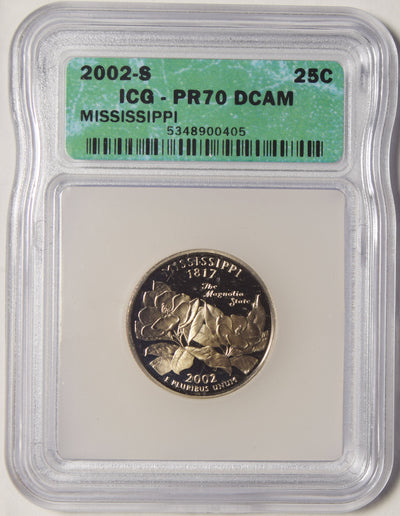 2002-S Mississippi State Quarter ICG PR-70 DCAM