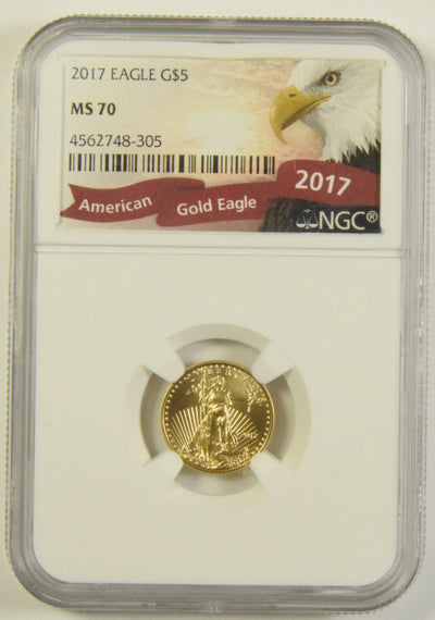 2017 $5.00 Gold Eagle NGC MS-70