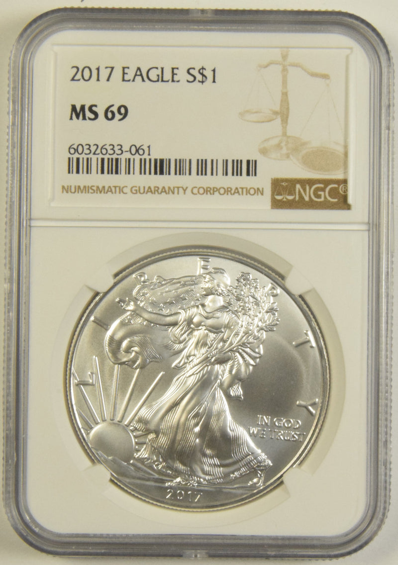 2017 Silver Eagle NGC MS-69