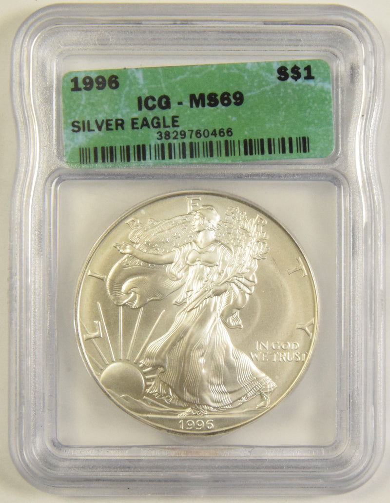 1996 Silver Eagle . . . . ICG MS-69