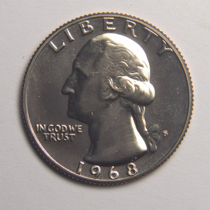 1968-S Washington Quarter . . . .Gem Brilliant Proof
