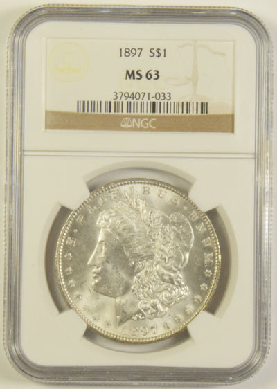 1897 Morgan Dollar NGC MS-63