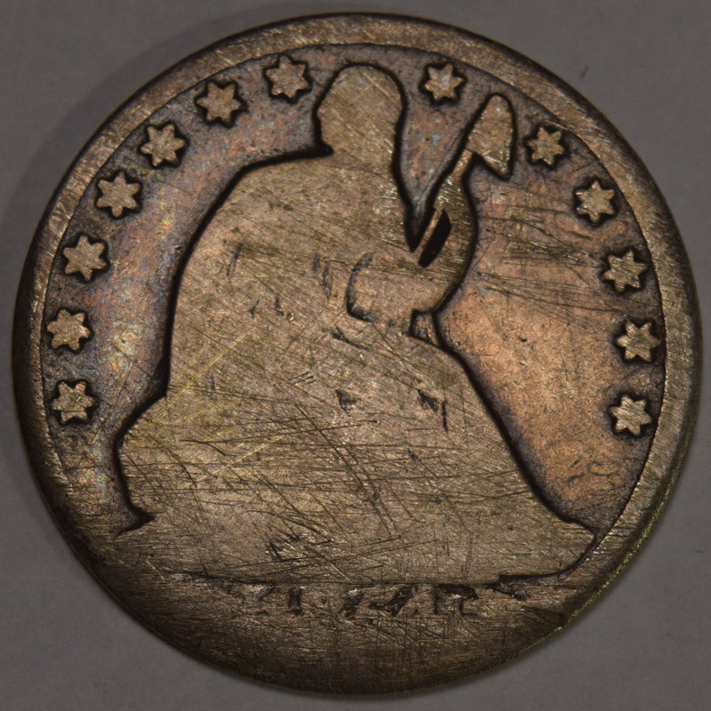 1854-O Arrows Seated Liberty Half . . . . Good/VG scratches