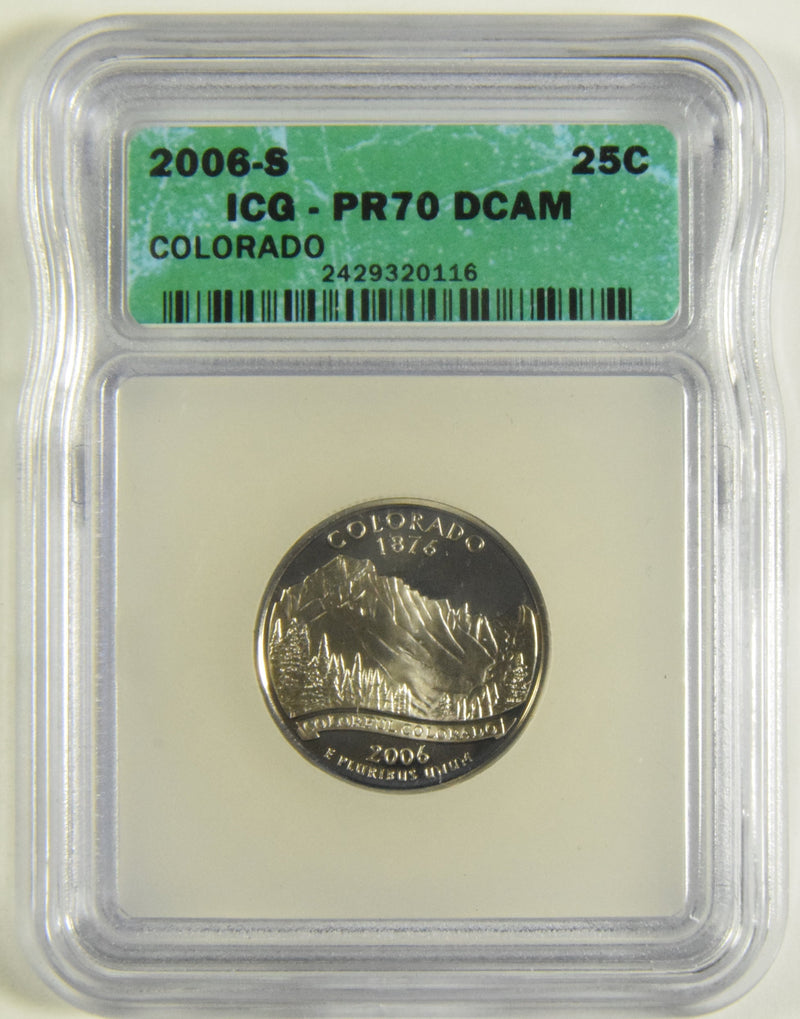 2006-S Colorado State Quarter ICG PR-70 DCAM