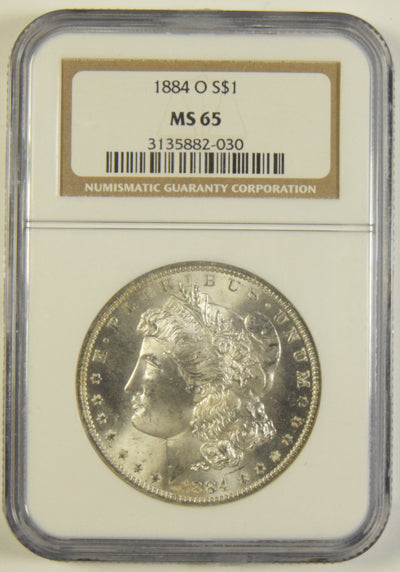 1884-O Morgan Dollar NGC MS-65