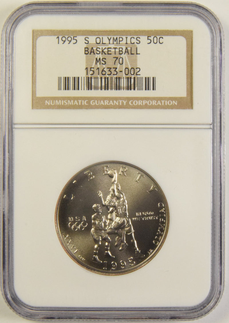 1995-S Olympics Basketball Half . . . . NGC MS-70