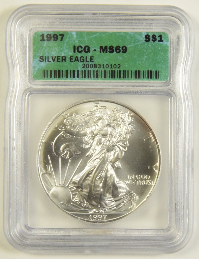 1997 Silver Eagle . . . . ICG MS-69