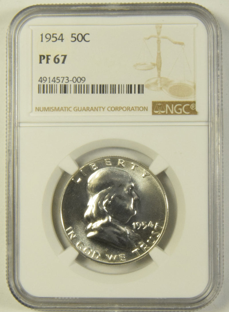 1954 Franklin Half NGC PF-67