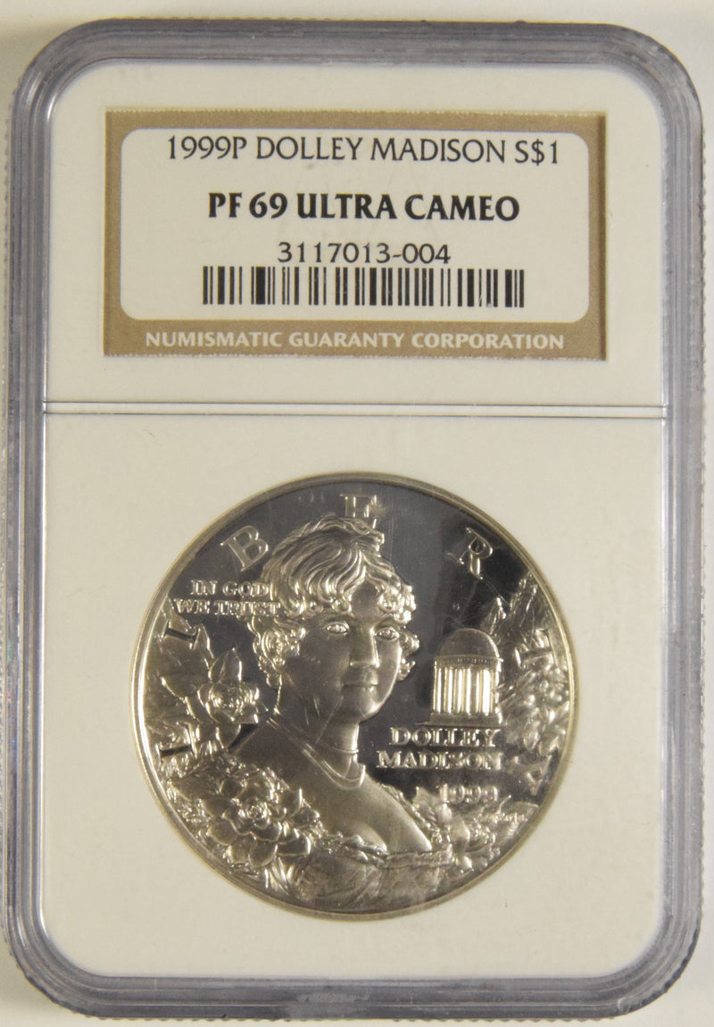 1999 Dolley Madison Dollar NGC PF-69 Ultra Cameo