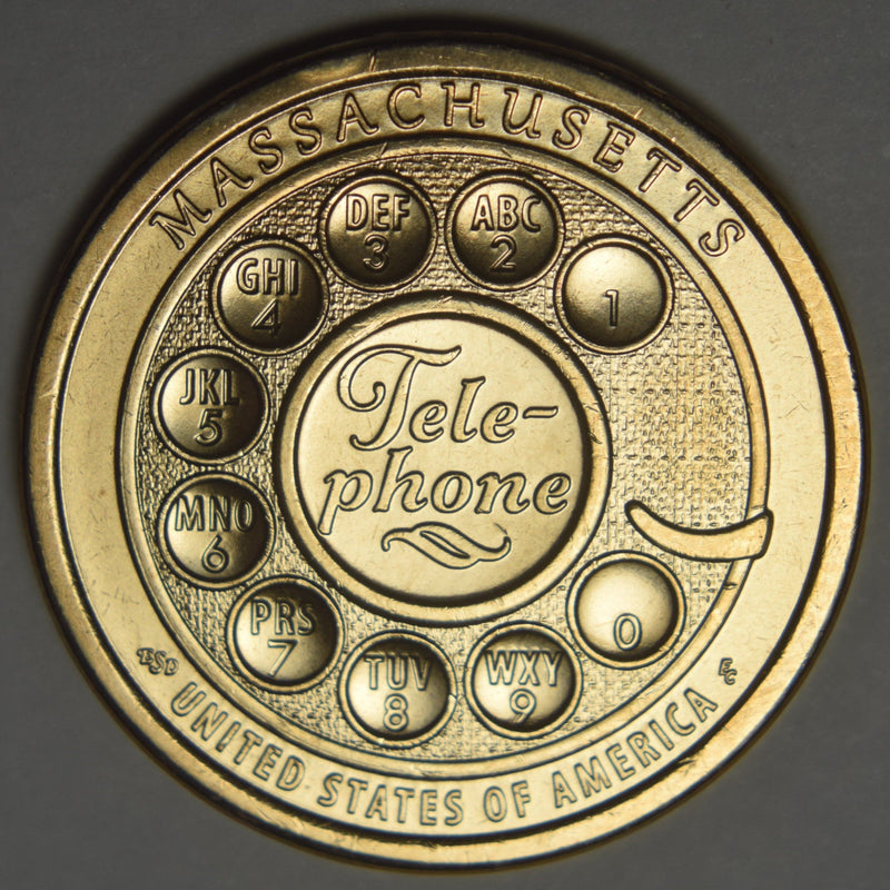 2020 Massachusetts Innovation Dollar Choice Brilliant Uncirculated