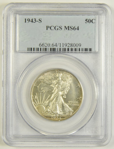 1943-S Walking Liberty Half PCGS MS-64