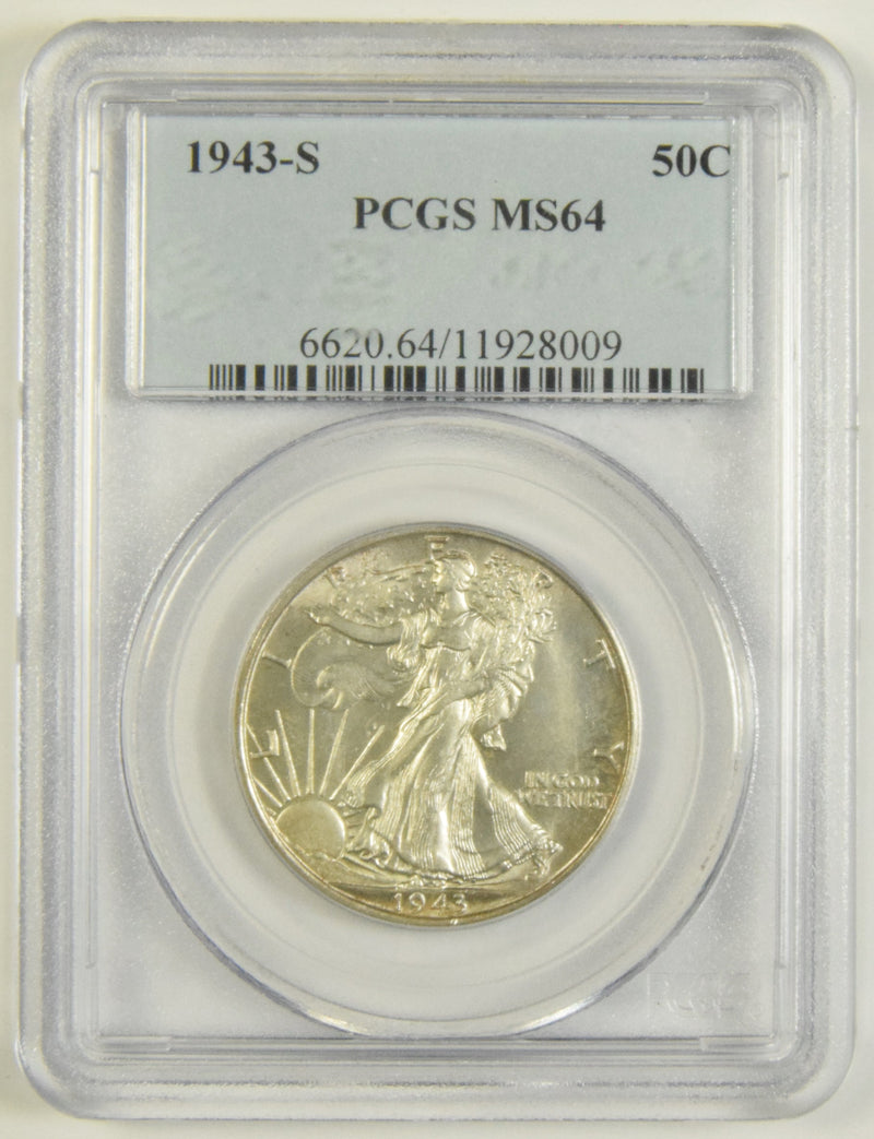 1943-S Walking Liberty Half PCGS MS-64