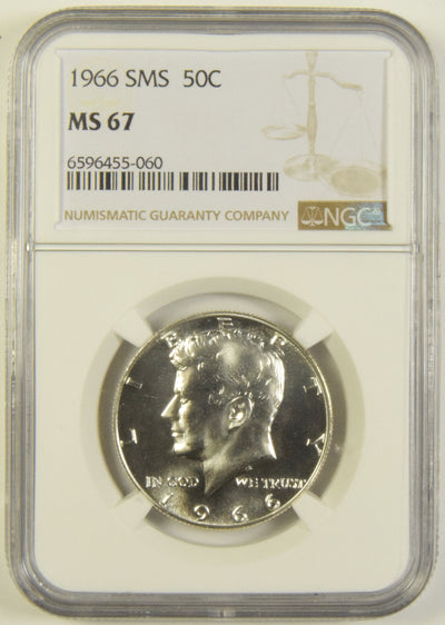 1966 SMS Kennedy Half NGC MS-67