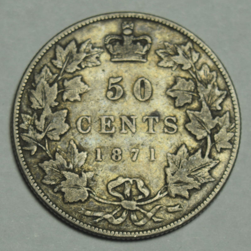 1871 Canadian Half Fine/VF