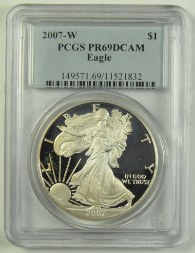 2007-W Silver Eagle PCGS PR-69 DCAM