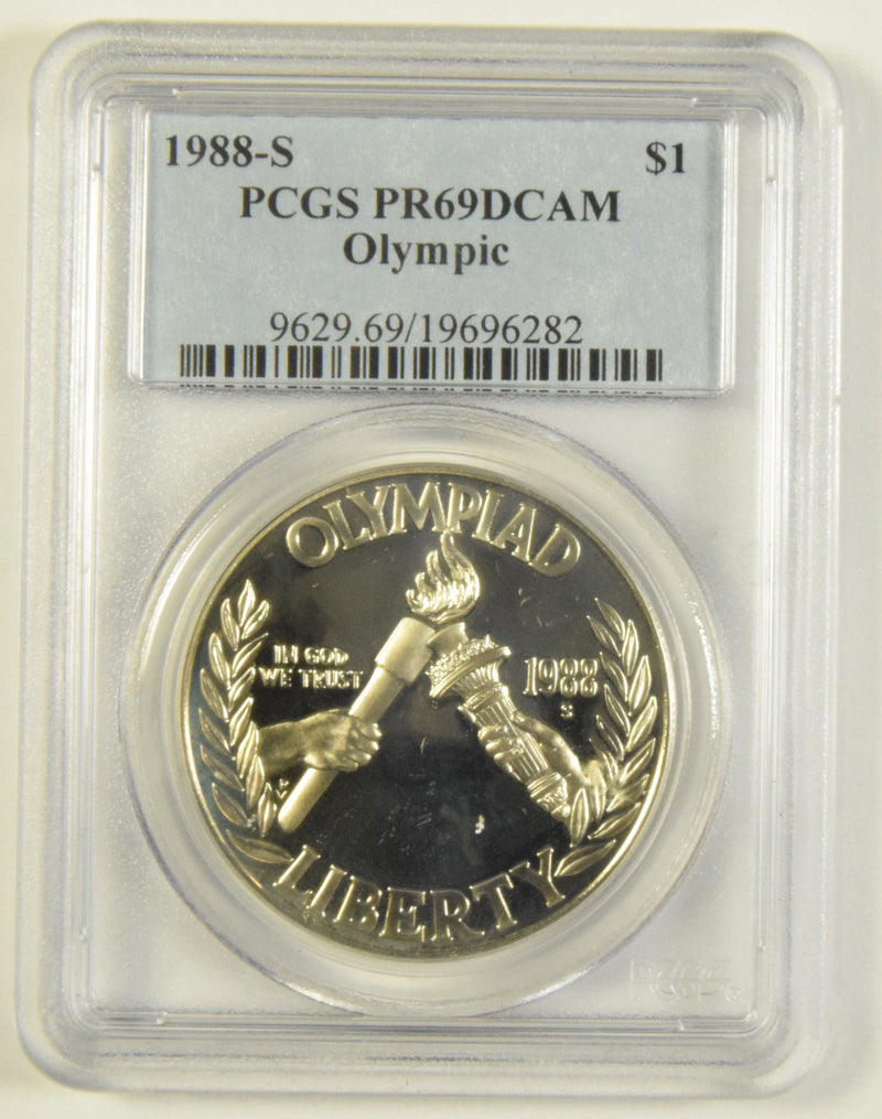 1988-S Seoul Olympiad Silver Dollar . . . . PCGS PR-69 DCAM