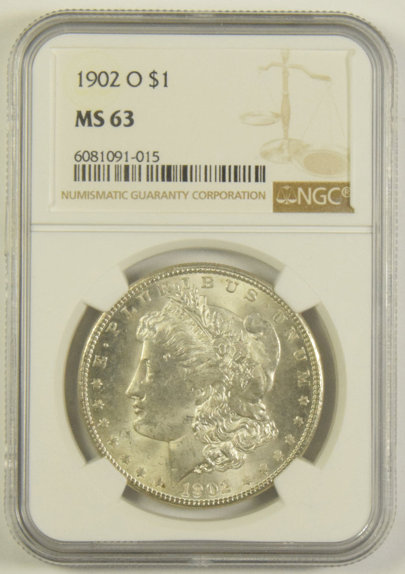 1902-O Morgan Dollar NGC MS-63
