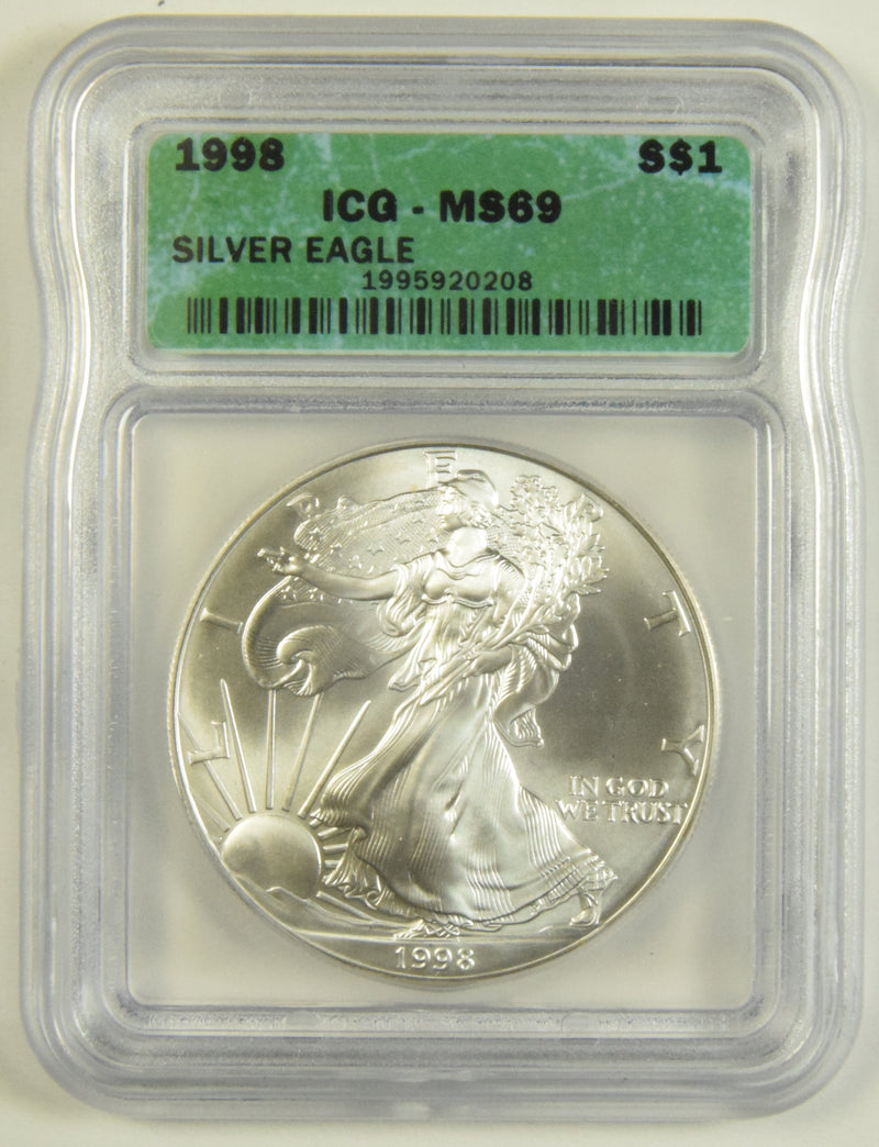1998 Silver Eagle . . . . ICG MS-69