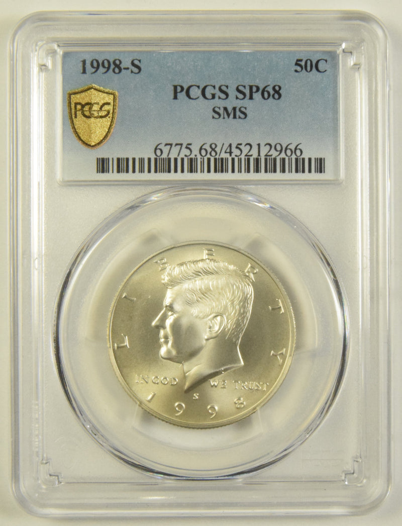 1998-S Kennedy Half PCGS SP-68 SMS