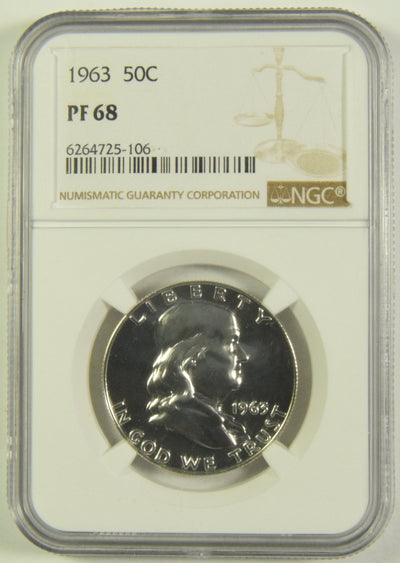 1963 Franklin Half NGC PF-68
