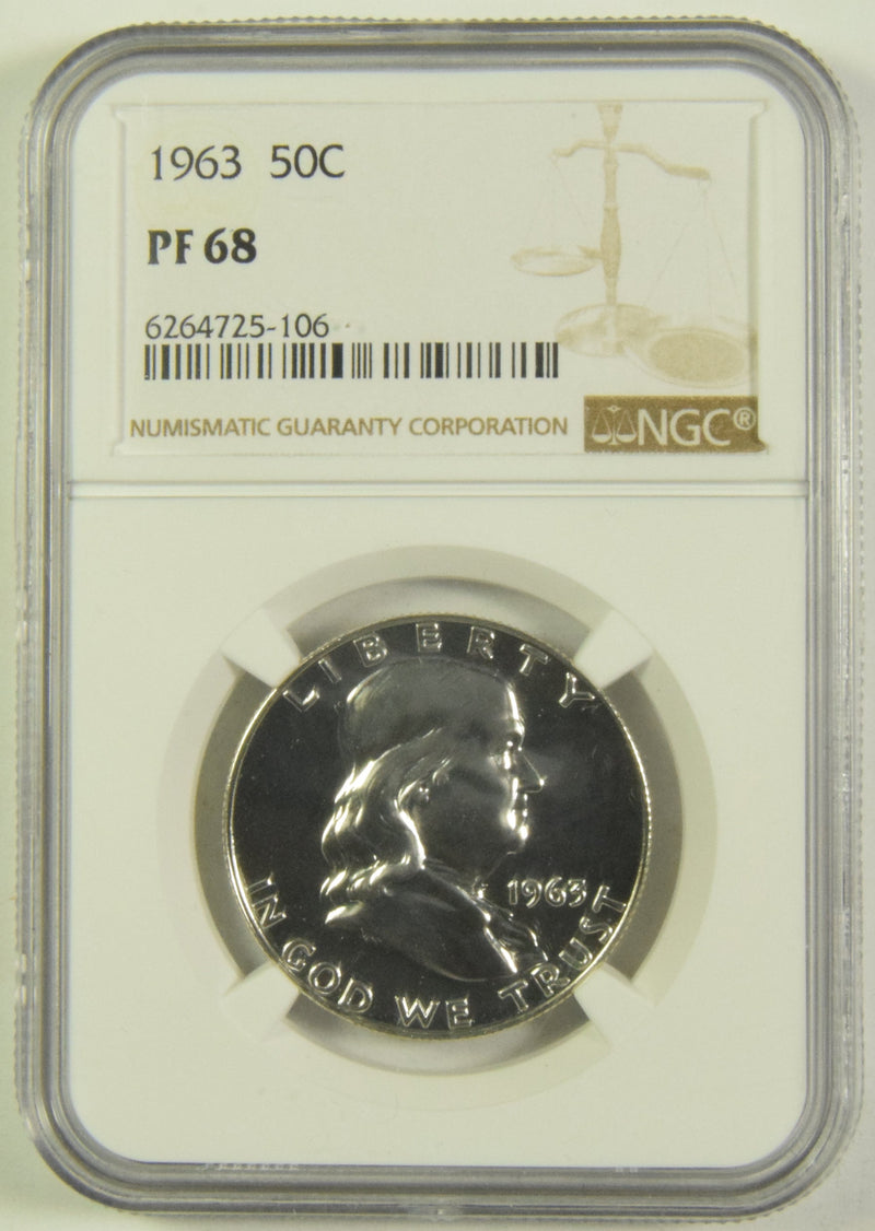 1963 Franklin Half NGC PF-68