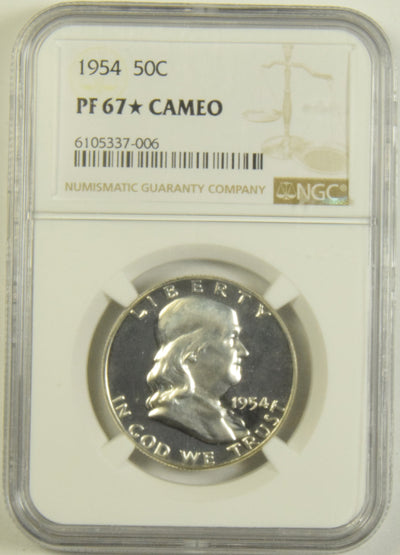 1954 Franklin Half NGC PF-67 STAR Cameo