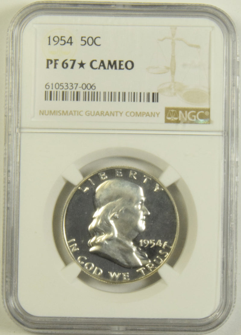 1954 Franklin Half NGC PF-67 STAR Cameo