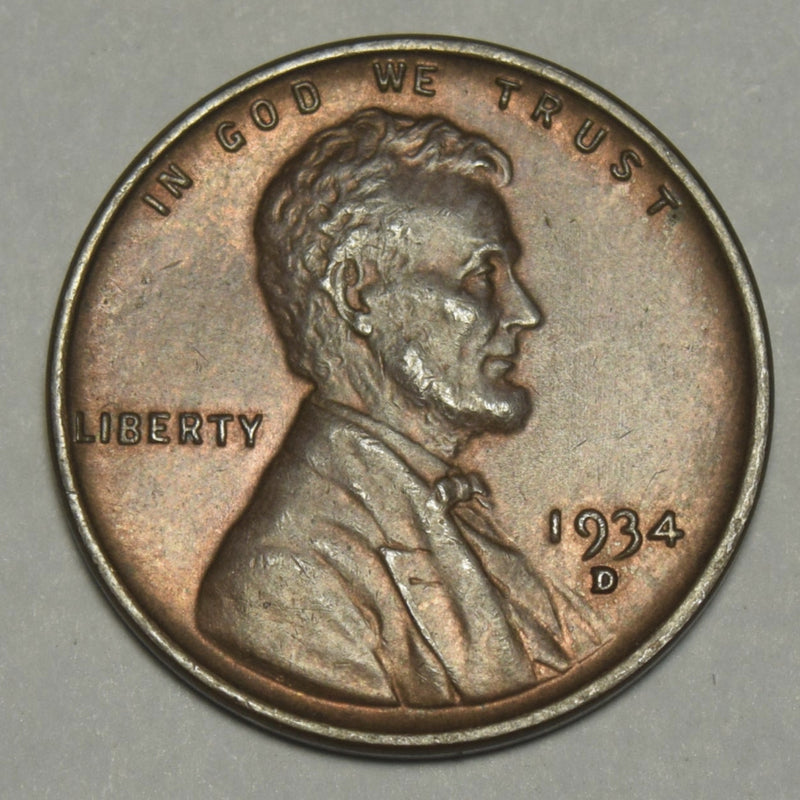 1934-D Lincoln Cent . . . . Select Uncirculated Brown