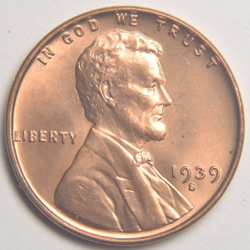 1939-S Lincoln Cent Brilliant Uncirculated