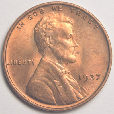 1937 Lincoln Cent Brilliant Uncirculated