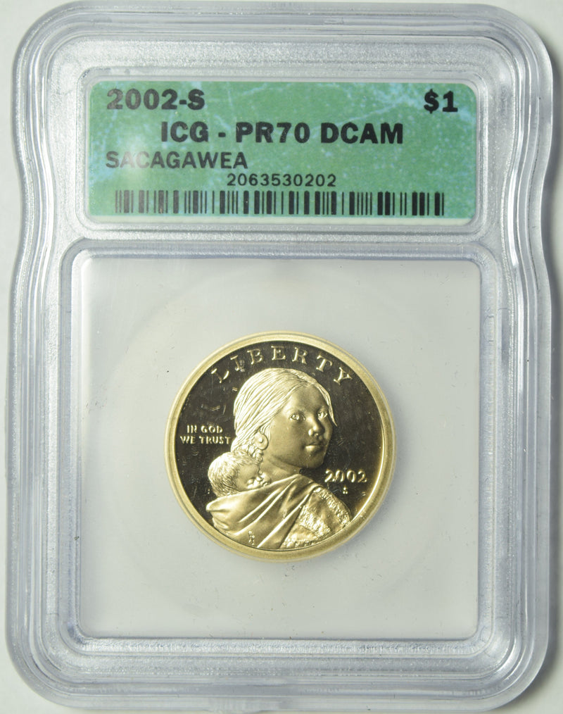 2002-S Sacagawea Dollar ICG PR-70 DCAM