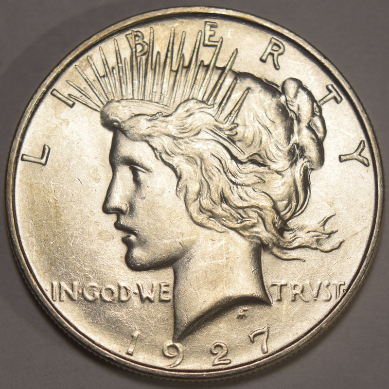 1927-D Peace Dollar Select BU+