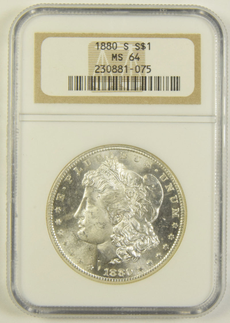 1880-S Morgan Dollar NGC MS-64