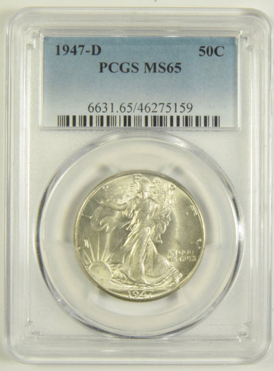 1947-D Walking Liberty Half PCGS MS-65
