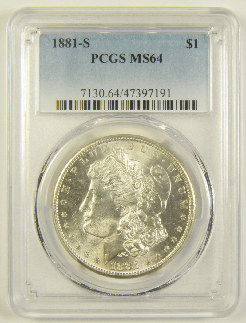 1881-S Morgan Dollar PCGS MS-64