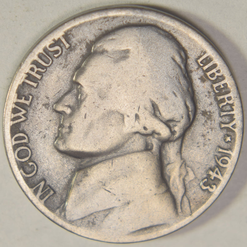 1943/2 Silver Jefferson Nickel . . . . Very Good