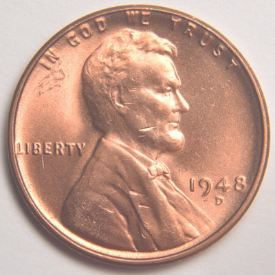 1948-D Lincoln Cent Brilliant Uncirculated