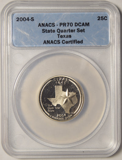 2004-S Texas State Quarter . . . . ANACS PR-70 DCAM