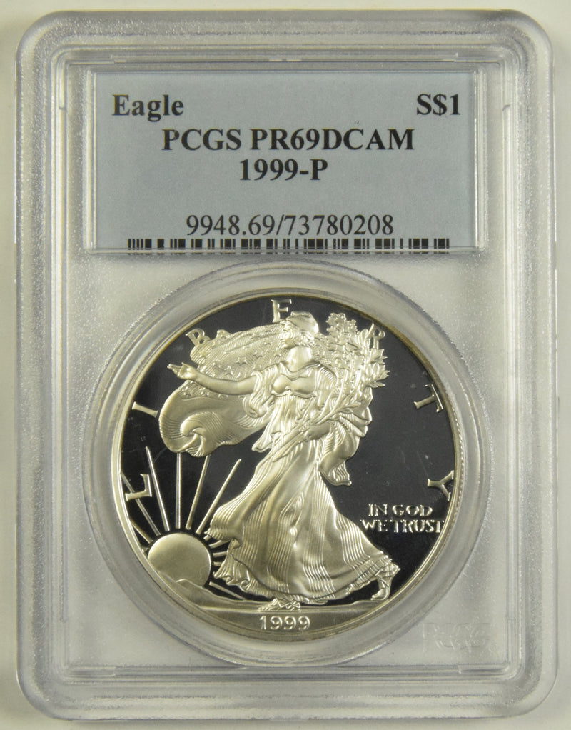 1999-P Silver Eagle . . . . PCGS PR-69 DCAM