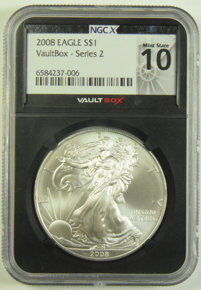 2008 Silver Eagle NGCX MS-10 Vault Box - Series 2