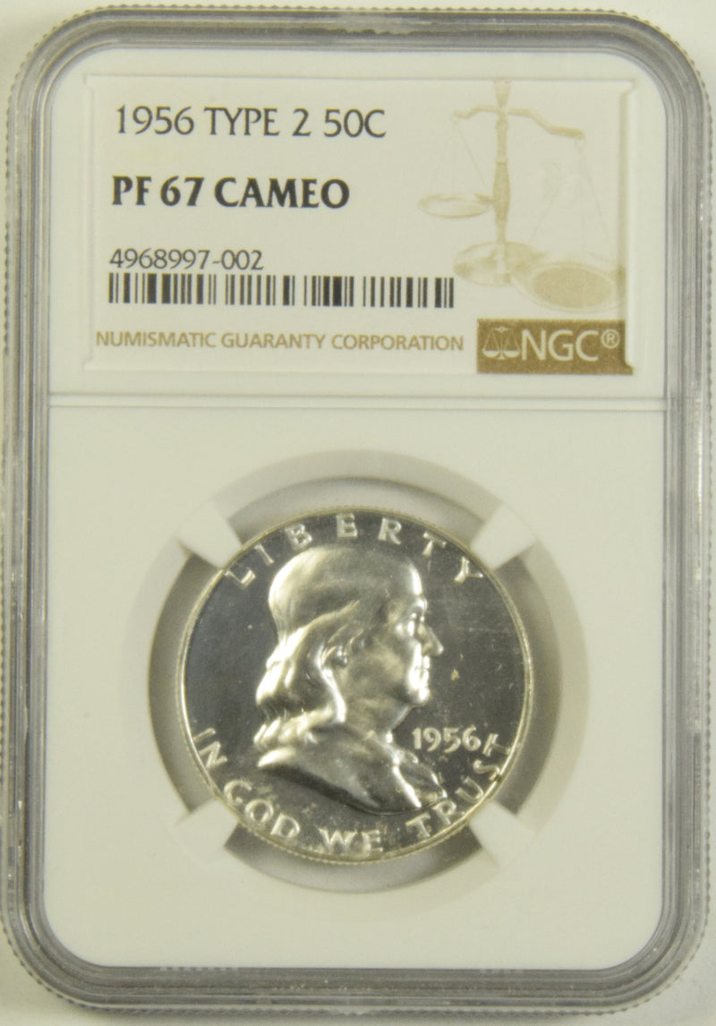 1956 Type 2 Franklin Half NGC PF-67 Cameo