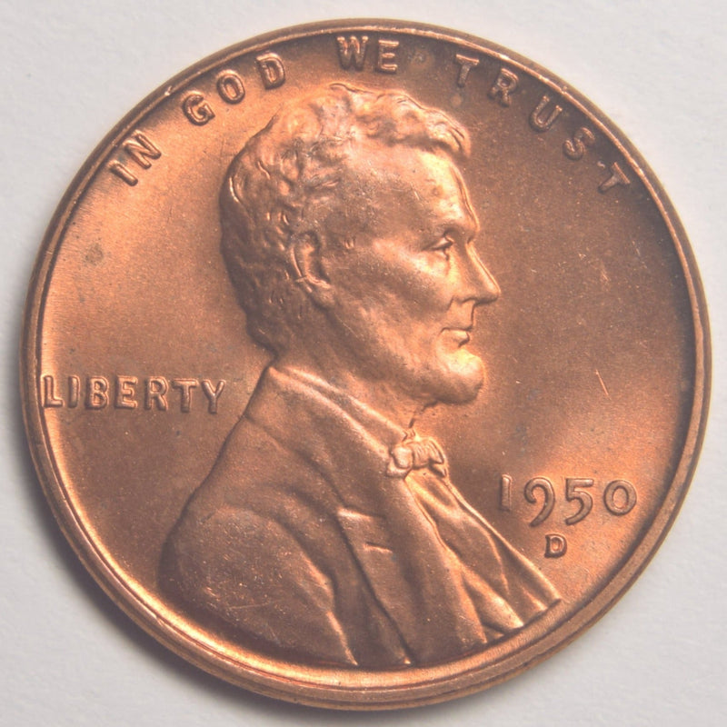 1950-D Lincoln Cent Brilliant Uncirculated