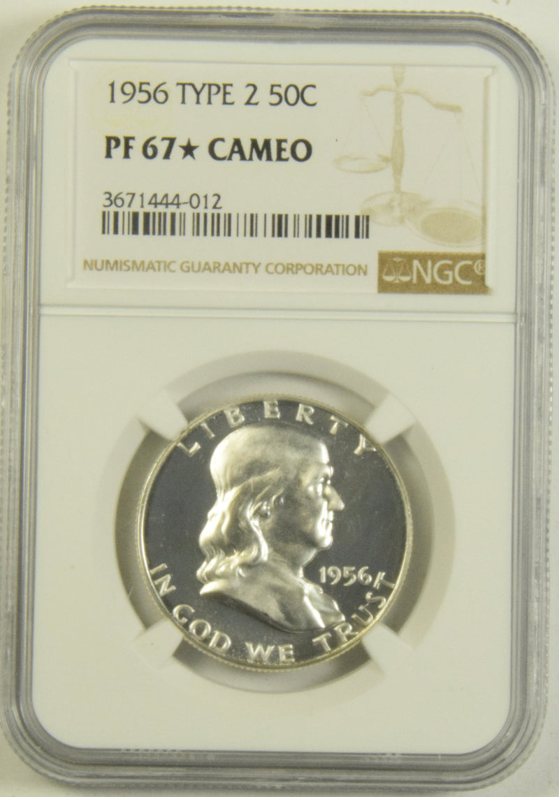 1956 Type 2 Franklin Half NGC PF-67 STAR Cameo